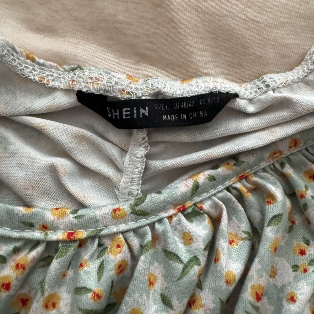 Floral Ruched Mini Dress - Picture 3 of 4